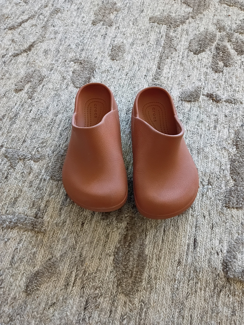 Kids Minimalist Crocs Dylan Clog Terracotta Clay Brown Mule Slip On Clogs Shoes